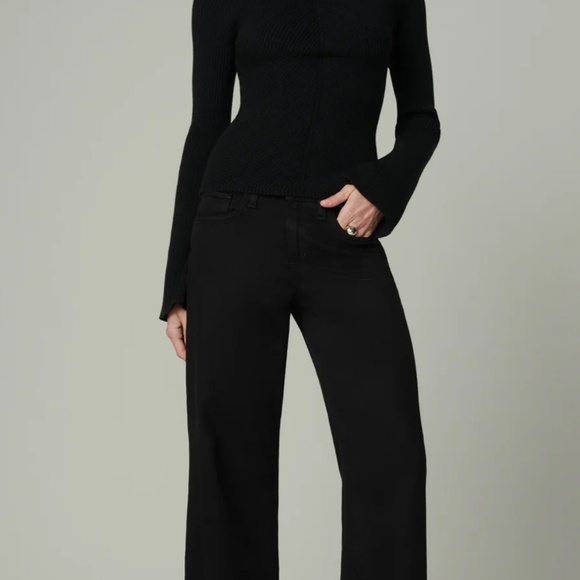 Joe’s Jeans Ribbed Turtleneck Sweater Black NWT Size S $168 - Picture 7 of 8